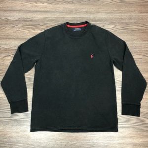 Polo by Ralph Lauren Shirts - Polo Ralph Lauren Black Waffle Henley T-Shirt M Polo by Ralph Lauren Shirts - Polo Ralph Lauren Black Waffle Henley T-Shirt M